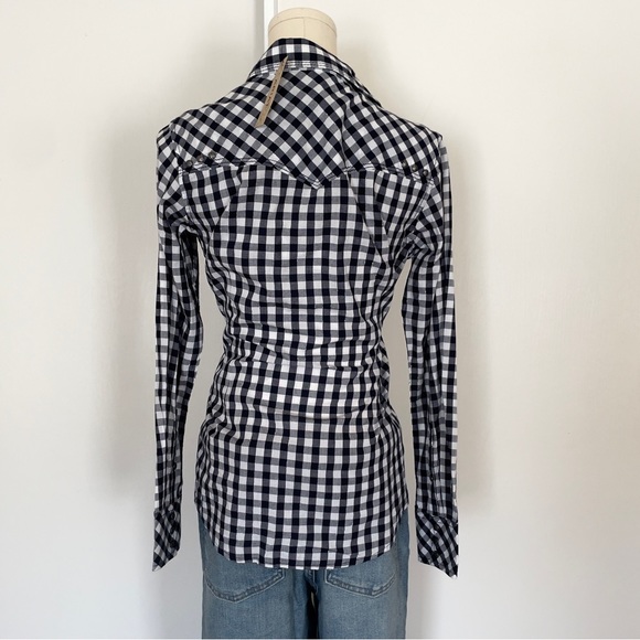 NWT Ariat- Blue Check Button Up - Picture 4 of 7